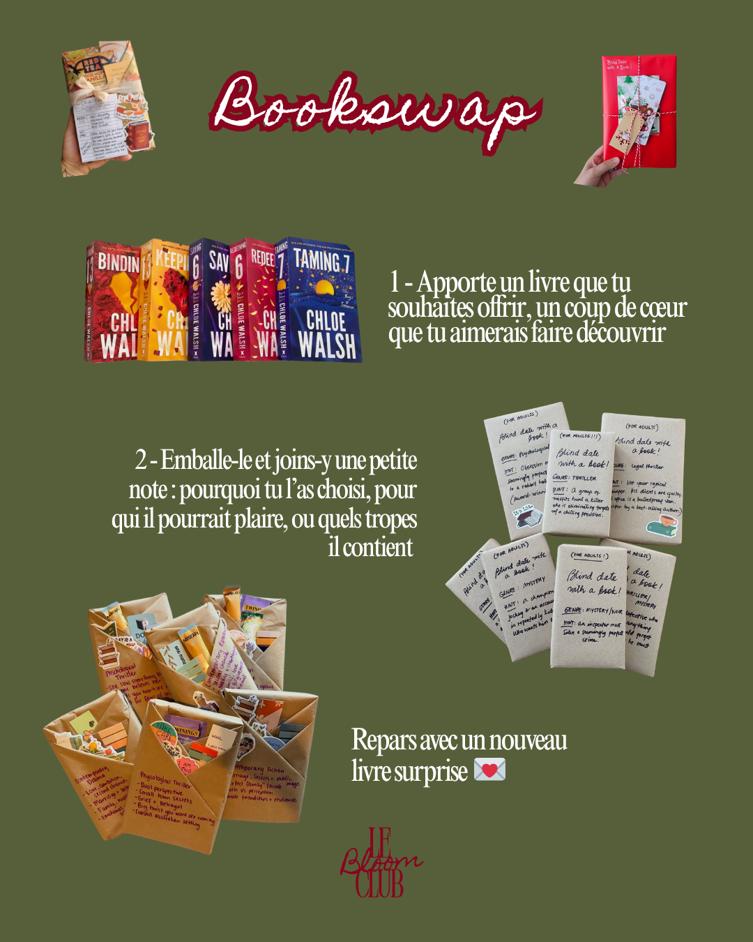 Bookclub spécial Romance Potluck & Book Blind- 02.12