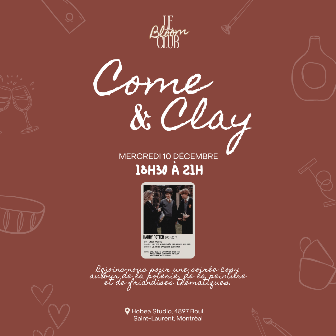 Come & Clay - HARRY POTTER - Le Bloom Club x Rose Céramique - 10.12