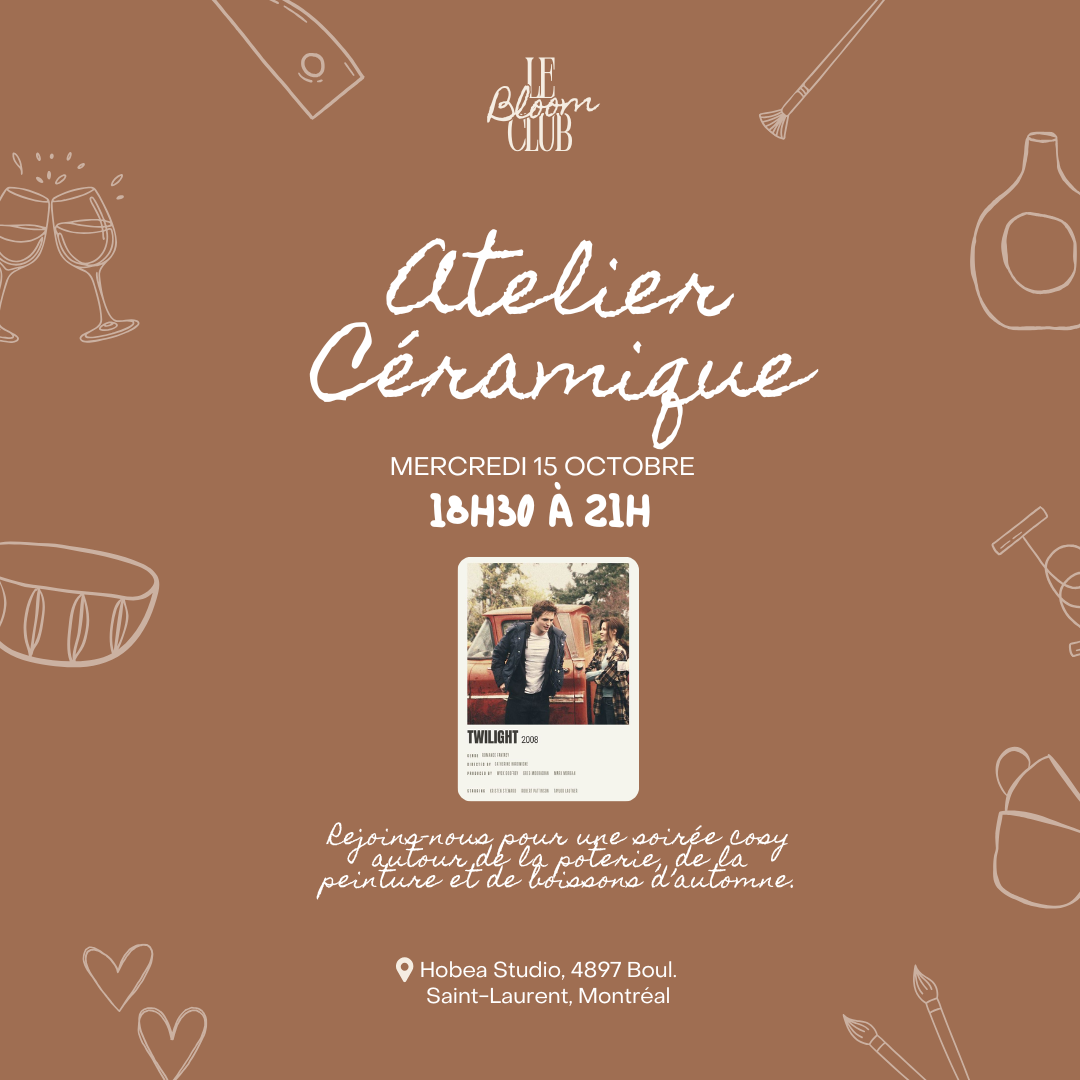 Atelier Céramique - TWILIGHT - Le Bloom Club x Rose Céramique - 15.10