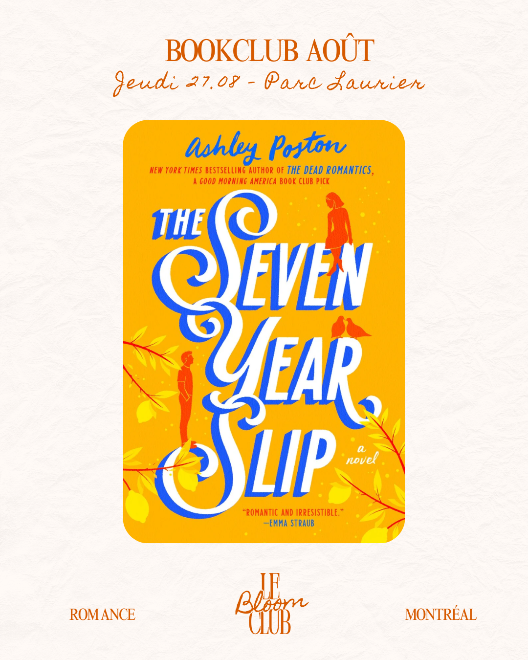 Bookclub Romance AOUT - 27.08